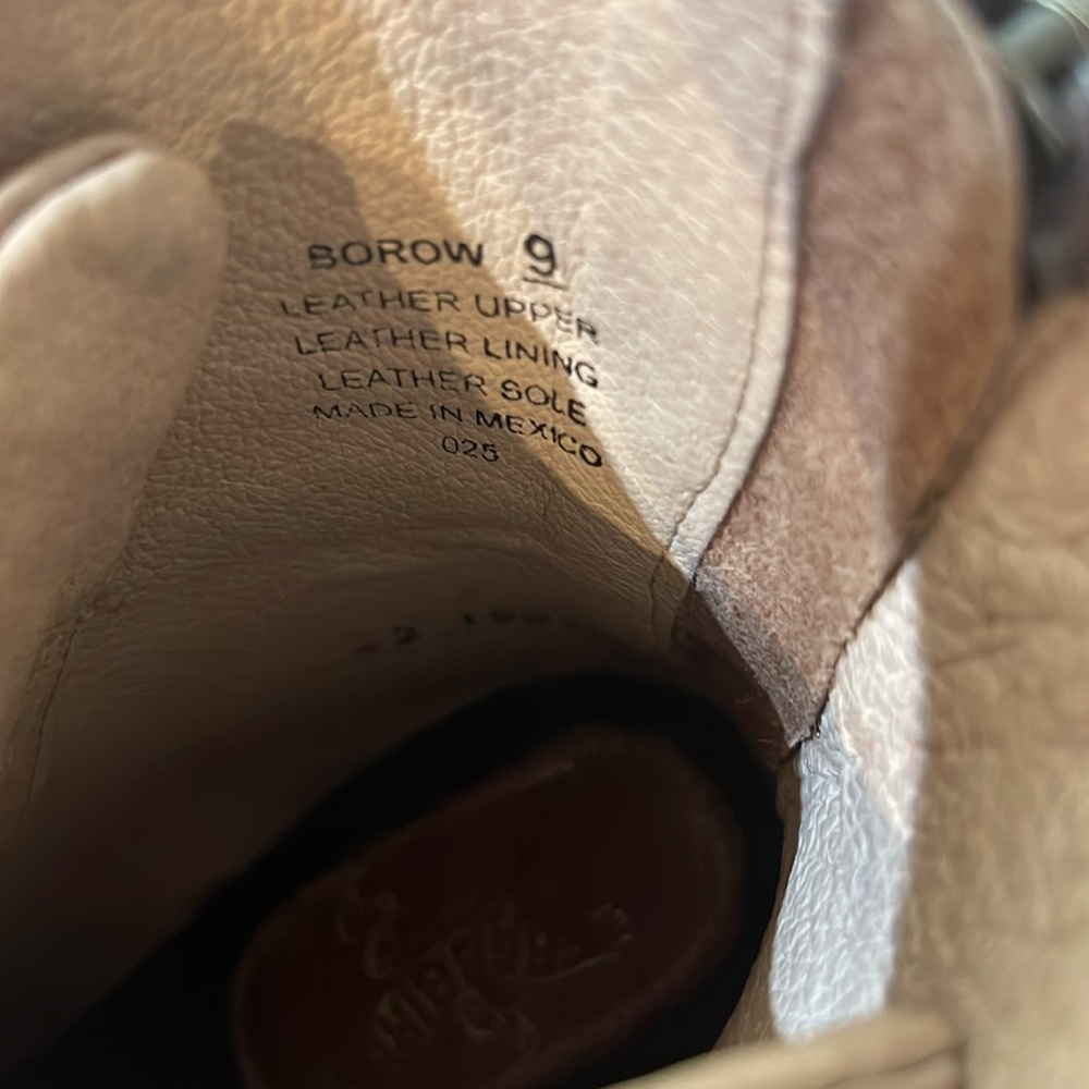 freebird Tan Lace-Up Block Heel Ankle Boots - Picture 3 of 8